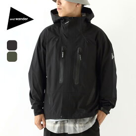 【SALE Max50%OFF】アンドワンダー 2.5L ハイカーレインジャケット and wander 2.5L hiker rain jacket メンズ ウィメンズ ユニセックス 5745911003 アウター ナイロンジャケット マウンテンパーカー 撥水 おしゃれ キャンプ アウトドア