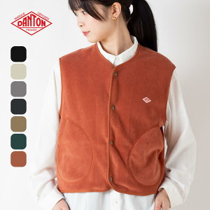 yK戵Xz _g t[XJ[XxXg t[X DANTON WOMEN'S FLEECE COLLARLESS VEST EBY fB[X #DT-A0521 gbvX AE^[ xXg m[J[ t[X tFX  L