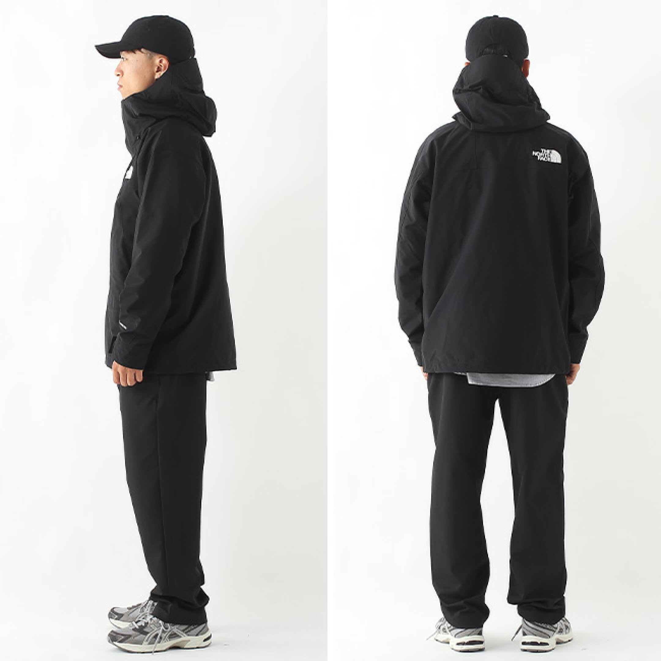 NP61800  マウンテンジャケット サイズ感 着用画像