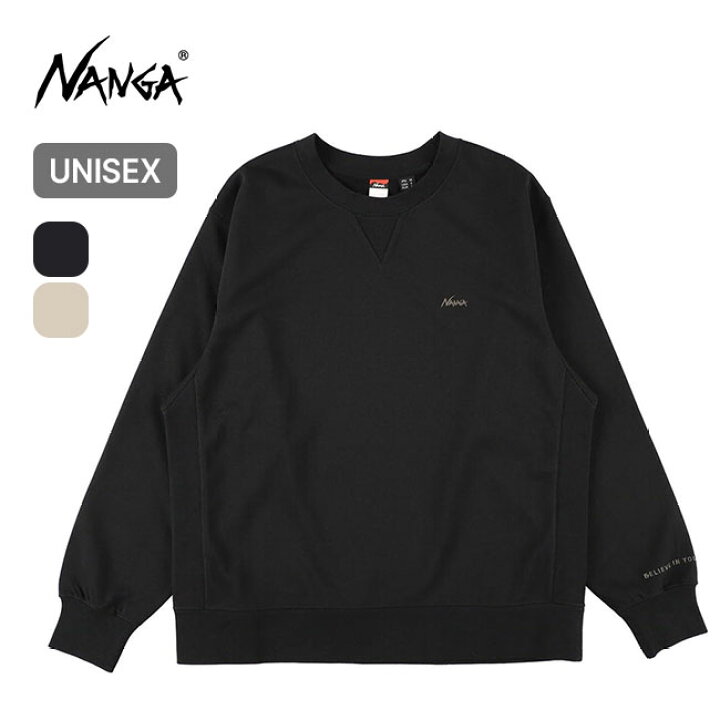 新品 25年秋冬 NANGAナンガ ドライミックス スウェット 黒 ブラックM 