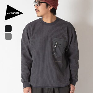 �ySALE 20%OFF�z�A���h�����_�[ PE���b�t�������O�X���[�uT and wander PE waffle long sleeve T �����Y ���f�B�[�X �E�B�����Y ���j�Z�b�N�X 5745984084 �g�b�v�X T�V���c ���� ���b�t��T ������� �L�����v 