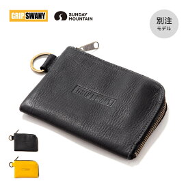 グリップスワニー×サンデーマウンテン GS レザーウォレット GRIP SWANY×SUNDAYMOUNTAIN GS leather wallet GSUA-192CM 別注 財布 小銭入れ コンパクト 革 プレゼント ギフト キャンプ アウトドア