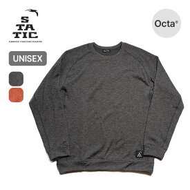 【SALE Max30%OFF】スタティック アローサルリラックスクルー STATIC AROUSAL RELAX CREW ユニセックス メンズ レディース 34205 長袖 ロングスリーブ トップス octa キャンプ アウトドア