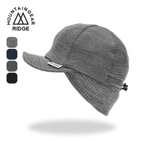 リッジマウンテンギア グリッドメリノイヤーマフキャップ RIDGE MOUNTAIN GEAR Grid Merino Earmuff Cap 帽子 耳当て付き 通気性 抗菌 防臭 UVカット ヘッドウェア キャンプ アウトドア