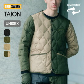 【SALE Max50%OFF】グリップスワニー×タイオン リバーシブルダウンジャケット GRIP SWANY×TAION Reversible Down Jacket メンズ ウィメンズ レディース ユニセックス TAION-GRIPSWANY-JK01 トップス アウター インナーダウン コラボ おしゃれ キャンプ アウトドア