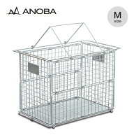 アノバ フォールディングワイヤーバスケット M SUS Ver. ANOBA AN117 ステンレスバージョン 洗い物カゴ …