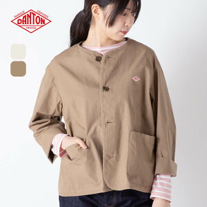 �y���K�戵�X�z�_���g�� �J���[���X�V���[�g�W���P�b�g DANTON COLLARLESS SHORT JACKET �E�B�����Y ���f�B�[�X #DT-A0473 CFD �g�b�v�X �A�E�^�[ �H�D�� ���� ������� �L�����v �A�E�g�h�A
