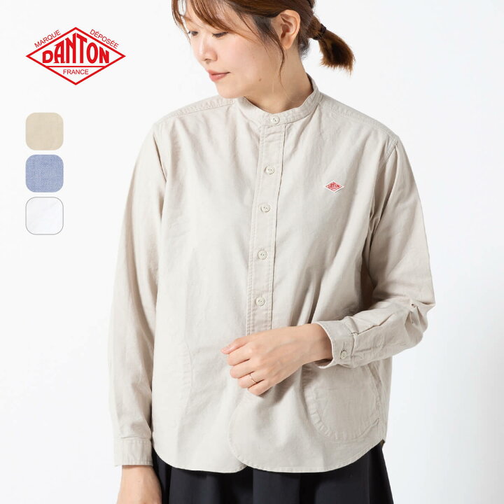 楽天市場】【正規取扱店】 ダントン バンドカラーシャツL/S 