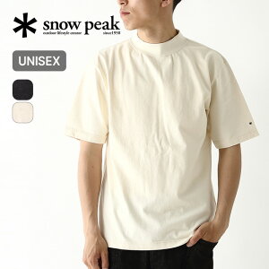 �X�m�[�s�[�N ���T�C�N���R�b�g�����b�N�l�b�NT�V���c snow peak Recycled Cotton Mockneck Tshirt �����Y ���f�B�[�X ���j�Z�b�N�X TS-25SU403 �g�b�v�X ���� �V���[�g�X���[�u �J�b�g�\�[ �e�B�V���c �V��