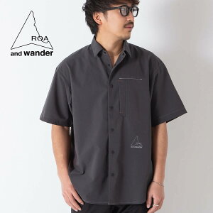 ���A×�A���h�����_�[ �u���[�U�u���V���c ROA × and wander breathable shirt �����Y 5746183512 ���� �J�b�g�\�[ �V���c �g�b�v�X ������� �L�����v �A�E�g�h�A