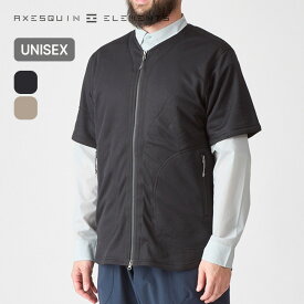 【SALE Max40%OFF】アクシーズクインエレメンツ オクタの半袖カーディガン AXESQUIN ELEMENTS ユニセックス メンズ ウィメンズ レディース 021095 体温調節 保温 羽織り トップス ジャケット おしゃれ キャンプ アウトドア