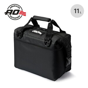 �G�[�I�[�N�[���[�Y 12�p�b�N �J�[�{�� �\�t�g�N�[���[ AO Coolers 12Pack Carbon Soft Cooler AOCR12BK �N�[���[�{�b�N�X �N�[���[�o�b�O �ۗ� �g���x�� ���s �L�����v �A�E�g�h�A