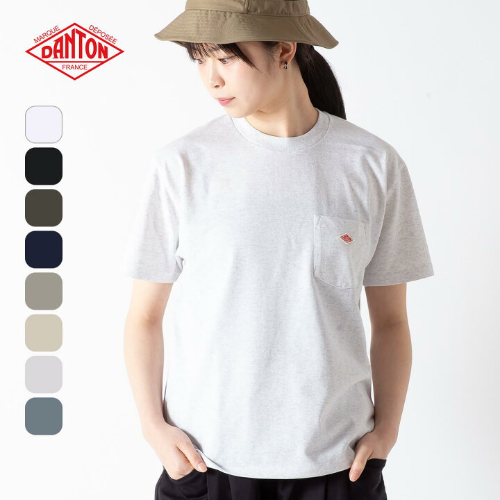 楽天市場】【正規取扱店】 ダントン ポケットT-シャツ DANTON POCKET T 