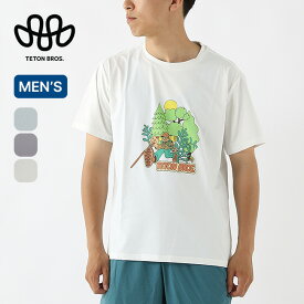 【SALE 20%OFF】ティートンブロス TBスレッドTee メンズ Teton Bros. TB Tread Tee TB261-81 トップス Tシャツ ティシャツ 半袖 グラフィック イラスト 旅行 トラベル ストレッチ UVカット 紫外線対策 抗菌 防臭 カジュアル おしゃれ キャンプ アウトドア