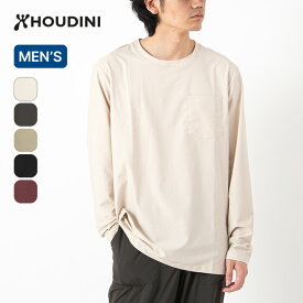 【SALE Max40%OFF】フーディニ カバークルー メンズ HOUDINI Cover Crew 258694 Tシャツ 長袖 ロングスリーブ カットソー トップス ロンT タウンユース 紫外線対策 ポリエステル クルーネック 丸首 旅行 トラベル おしゃれ キャンプ アウトドア
