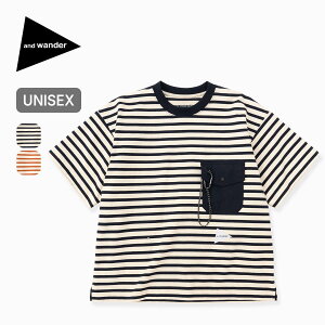 �A���h�����_�[ �X�g���C�v�|�P�b�gSS T and wander stripe pocket SS T ���j�Z�b�N�X �����Y �E�B�����Y ���f�B�[�X 5746184310 �g�b�v�X T�V���c ���� ������� �L�����v �A�E�g�h�A
