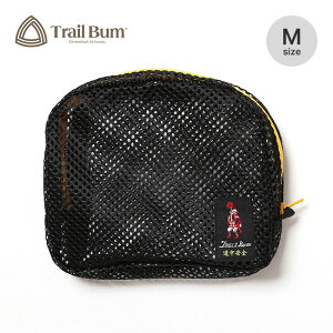 �g���C���o�� ���b�V���W�b�v�|�[�`M TRAIL BUM MESH ZIP POUCH M 26SSTB080071 ���[ ���� �o�b�O �ʋC ������� �L�����v �A�E�g�h�A