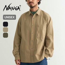 ナンガ ドットエア コンフィーL/Sシャツ NANGA DotAir COMFY L/S SHIRT メンズ レディース ユニセックス NW2411-1E905 トップス 長袖 カラーシャツ カジュアルシャツ 通気 速乾 軽量 おしゃれ キャンプ アウトドア