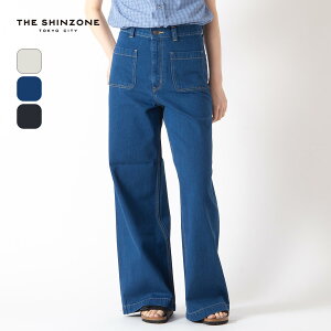 �U �V���]�[�� �}�����f�j���p���c THE SHINZONE MARINE DENIM PANTS �E�B�����Y ���f�B�[�X 26MMSPA02 �{�g���X �����O�p���c �Z�~���C�h ������� �L�����v �A�E�g�h�A