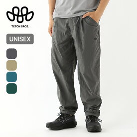 【SALE Max30%OFF】ティートンブロス ジャーニーパンツ ユニセックス Teton Bros. Journey Pant メンズ レディース ウィメンズ TB261-10M ボトムス ロングパンツ 長ズボン 旅行 トラベル パッカブル 軽量 速乾 撥水 タウンユース 普段使い キャンプ アウトドア