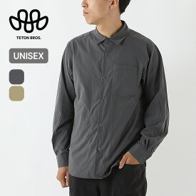 【SALE Max30%OFF】ティートンブロス ジャーニーL/Sシャツ ユニセックス Teton Bros. Journey L/S Shirt メンズ レディース ウィメンズ TB261-14M トップス 長袖 旅行 トラベル パッカブル 軽量 速乾 撥水 タウンユース 普段使い キャンプ アウトドア