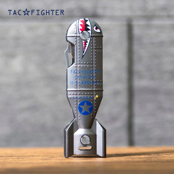 タックファイター シャークボムキー TAC-FIGHTER Shark Bomb KEY キーケース アクセサリー キーホルダー 鍵 栓抜き おしゃれ キャンプ アウトドア