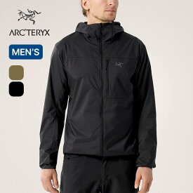 アークテリクス スコーミッシュフーディ メンズ ARC'TERYX Squamish Hoody M ジャケット アウター ウィンドシェル ナイロンジャケット軽量 コンパクト 羽織り ヘルメット対応 防風 耐風 耐久 撥水 登山 クライミング ランニング arcteryx おしゃれ キャンプ アウトドア