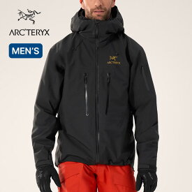 アークテリクス アルファSVジャケット メンズ ARC'TERYX Alpha SV Jacket M X00000989901 ゴアテックス GTX シェルジャケット フードジャケット アウター ヘルメット対応 3層 防風 軽量 撥水 防水 通気 スキー 登山 クライミング arcteryx おしゃれ キャンプ アウトドア