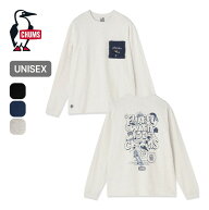 チャムス フラッフィーポケットブラッシュドL/S Tシャツ CHUMS Fluffy Pocket Brushed L/S T-Shirt メン…