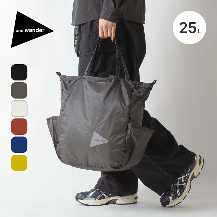 楽天市場】アンドワンダー シルトートバッグ and wander sil tote bag 