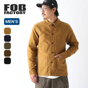�G�t�I�[�r�[�t�@�N�g���[ �t�����`���[���X�L���W���P�b�g FOB FACTORY FRENCH MOLESKIN JKT �����Y F2373 �㒅 �J�o�[�I�[�� �A�E�^�[ �g�b�v�X ������� �L�����v �A�E�g�h�A