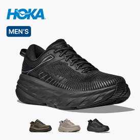 ホカ ボンダイ7 メンズ HOKA BONDI 7 1110518 ホカオネオネ HOKA ONE 靴 スニーカー トレッキングシューズ 登山 ランニング ウォーキング ジョギング 黒 おしゃれ キャンプ アウトドア