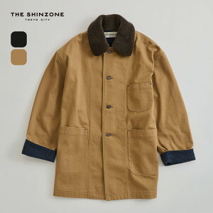 �U �V���]�[�� �R�b�g���c�C���o�[���W���P�b�g THE SHINZONE COTTON TWILL BARN JACKET ���f�B�[�X �E�B�����Y 26AMSJK04 �A�E�^�[ �㒅 �I�[�o�[�T�C�Y ���ꂢ�� ��i ������� �L�����v �A�E�g�h�A