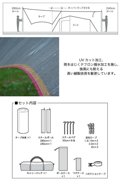 楽天市場】【SALE 10%OFF】スノーピーク アメニティタープ ヘキサL  