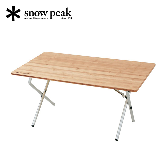 スノーピーク ワンアクションローテーブル 竹 snow peak LV-100TR テーブル 折りたたみテーブル 折り畳みテーブル キャンプ  アウトドア フェス【正規品】 | OutdoorStyle サンデーマウンテン