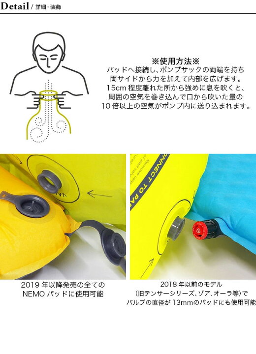 楽天市場】ニーモイクイップメント ボルテックスパッドポンプ NEMO 