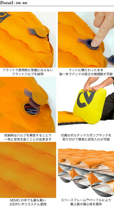 楽天市場】ニーモ テンサー アルパイン レギュラー マミー NEMO TENSOR 