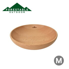 フォレスタブル ラウンドディッシュ M FORESTABLE Round Dish M ECZ205 皿 木製 食器 キャンプ アウトドア フェス