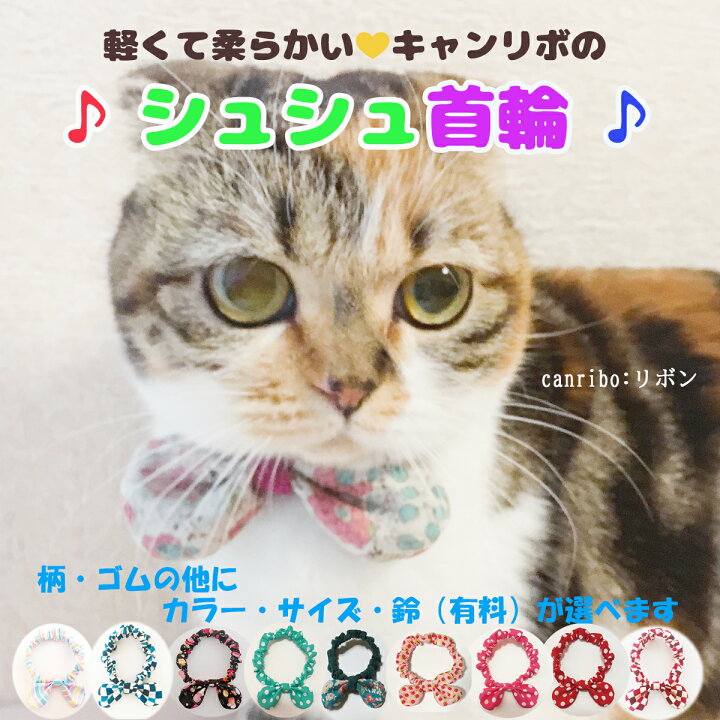 楽天市場 送料無料 猫 首輪 猫首輪 シュシュ首輪 5ｍｍ ドット セミハード 猫首輪 ねこ首輪 猫 シュシュ ネコ 犬首輪 リボン 鈴 可愛い かわいい 軽い 柔らかい お洒落 猫の首輪 優しい 手作り ペット 日本製 犬の首輪 犬首輪 犬 ペットグッズ キャンリボ