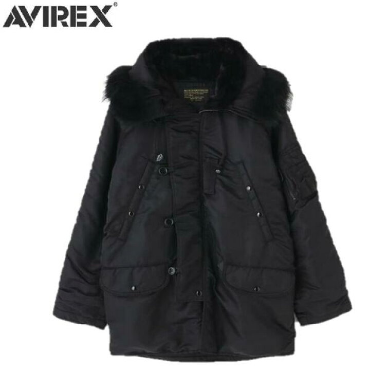 楽天市場】AVIREXアビレックス ヴィンテージモデルブラックN-3B 