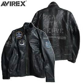 セールAVIREX アヴィレックス A.N.G.エイジング加工レザースタンドジップライダースジャケットAGED LEATHER STAND ZIP RIDERS JACKETエアナショナルガード 7833250085アビレックス