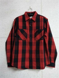 AVIREXアヴィレックスブロックチェックワークシャツ(フランネルシャツ )デイリーコレクション(チェックシャツ) DAILY BLOCK CHECK WORK SHIRT (ネルシャツ)6125137アビレックス7832223002