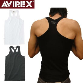 【AVIREX】定番デイリーライン★リブ素材ボクサータイプタンクトップDAILY TANK TOP 6143503（アビレックス）7830937003【ラクーポン対象外】