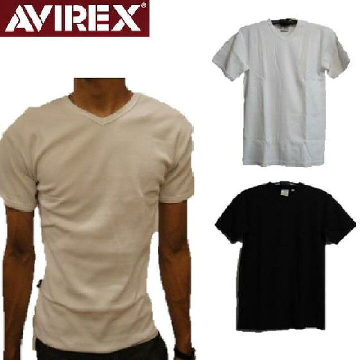 楽天市場】【AVIREX】3枚セット定番デイリーライン☆リブ素材Vネック 