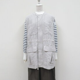 buoy buoy（ブイ）BZ-002-24-1by★60/高密度LINEN ベストbulle de savon(ビュルデサボン) MADE IN JAPAN(日本製)