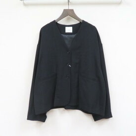 セールyuni レーヨンウール ノーカラー(no collar )ジャケットJK-003-25-2yuユニ(bulle de savon)MADE IN JAPAN(日本製)