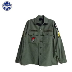 BuzzRickson's D.M.Z.ミリタリーシャツG-107ユーティリティーユニホームSHIRT,MAN'S,COTTON SATEEN,OLIVE GREEN SHADE 107 DEMILITARIZED ZONE BR28662(バズリクソンズ)Buzz Rickson's MADE IN JAPAN(日本製)(ジョンレノンモデル)