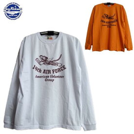 Buzz Rickson's (14th AIR FORCE)フライングタイガースプリント長袖ミリタリーTシャツL/S T-SHIRT MADE IN U.S.A. BR69341バズリクソンズ)BuzzRickson's