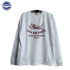 Buzz Rickson's (14th AIR FORCE)フライングタイガースプリント長袖ミリタリーTシャツL/S T-SHIRT MADE IN U.S.A. BR69341バズリクソンズ)BuzzRickson's