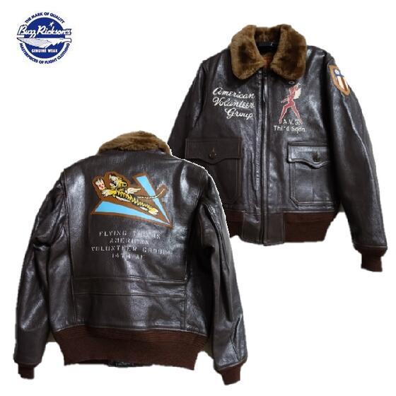 Buzz Rickson's 「3rd PURSUIT SQ. FLYING TIGERS」ハンドペイントType AN6552 レザージャケット  「AMERICAN SPORTSWEAR CO.」Lot No. BR80610(バズリクソンズ)BuzzRickson's MADE IN 